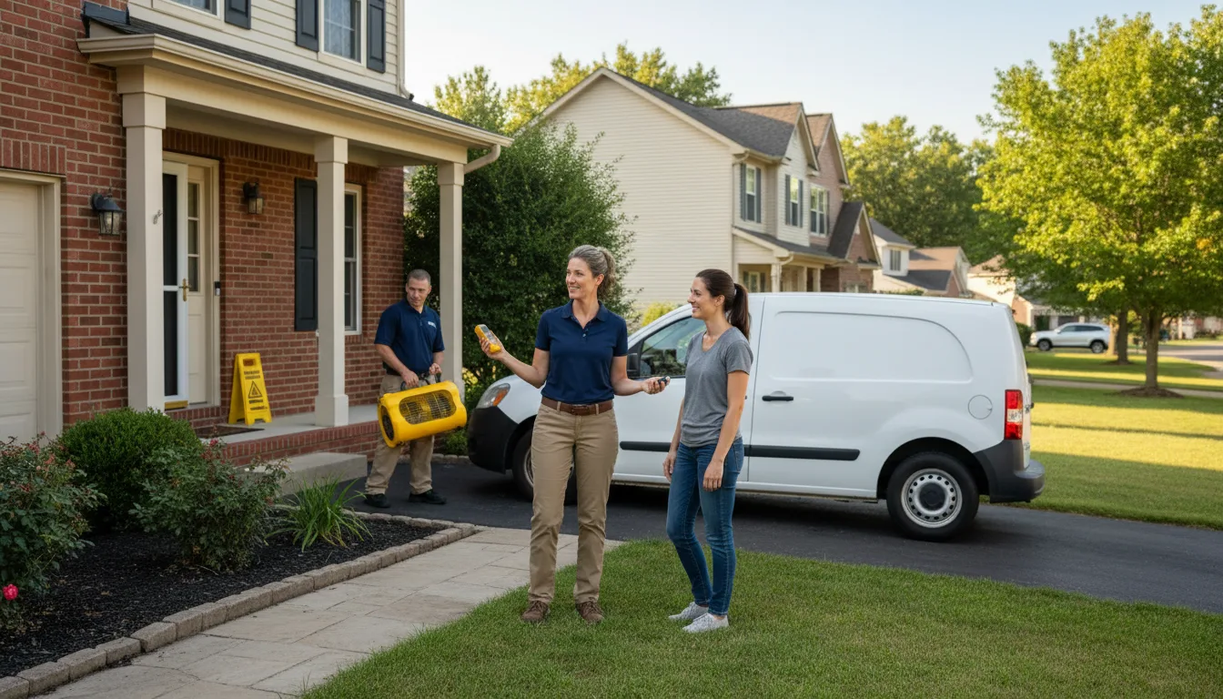 Residential water damage restoration in San Tan Valley, AZ
